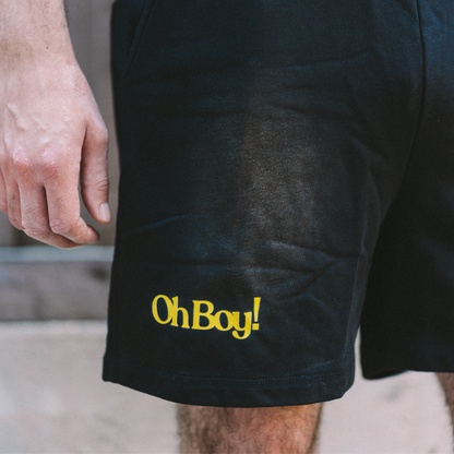 Signature Sun Fade Raw Edge Cotton Shorts