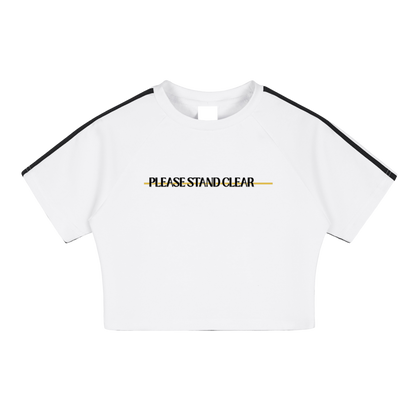 Please Stand Clear Crop Top