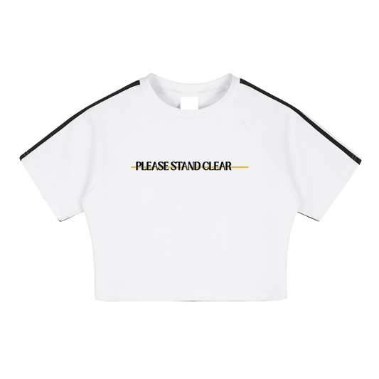 Please Stand Clear Crop Top