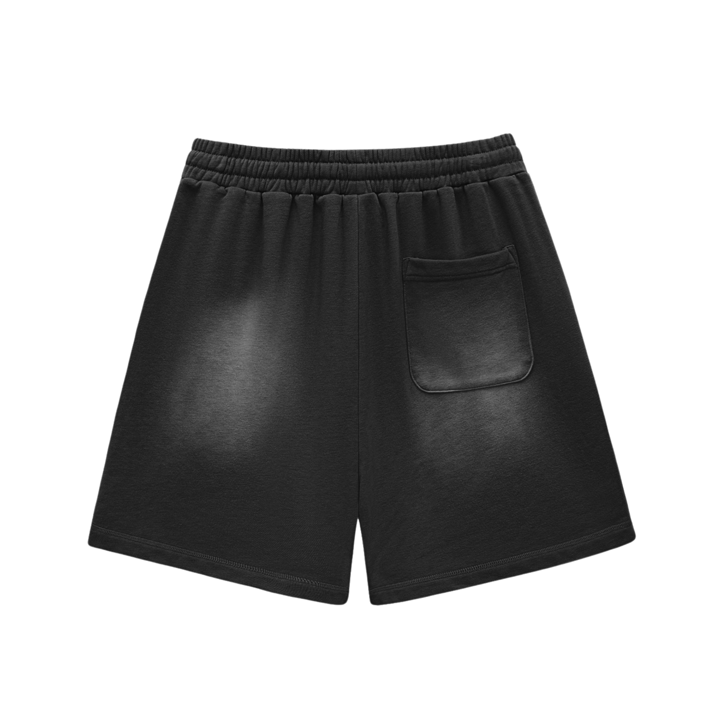 Signature Sun Fade Raw Edge Cotton Shorts