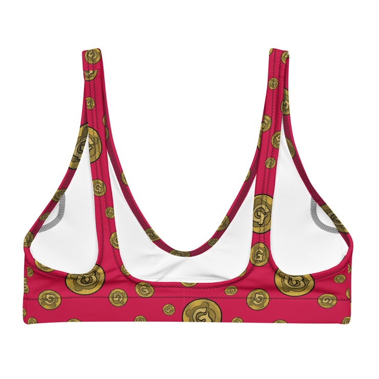 Gummi Red Recycled Bikini Top