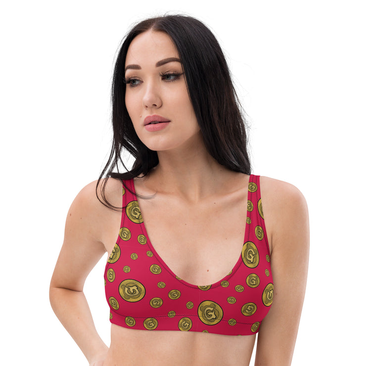 Gummi Red Recycled Bikini Top