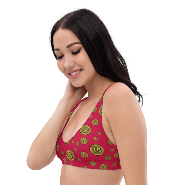 Gummi Red Recycled Bikini Top
