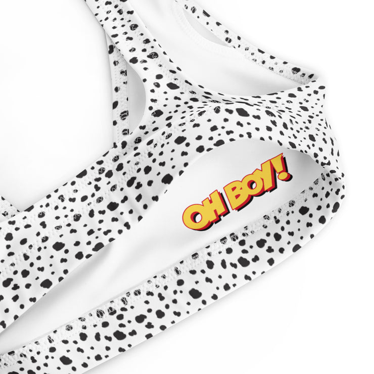 Dalmatian Recycled Bikini Top