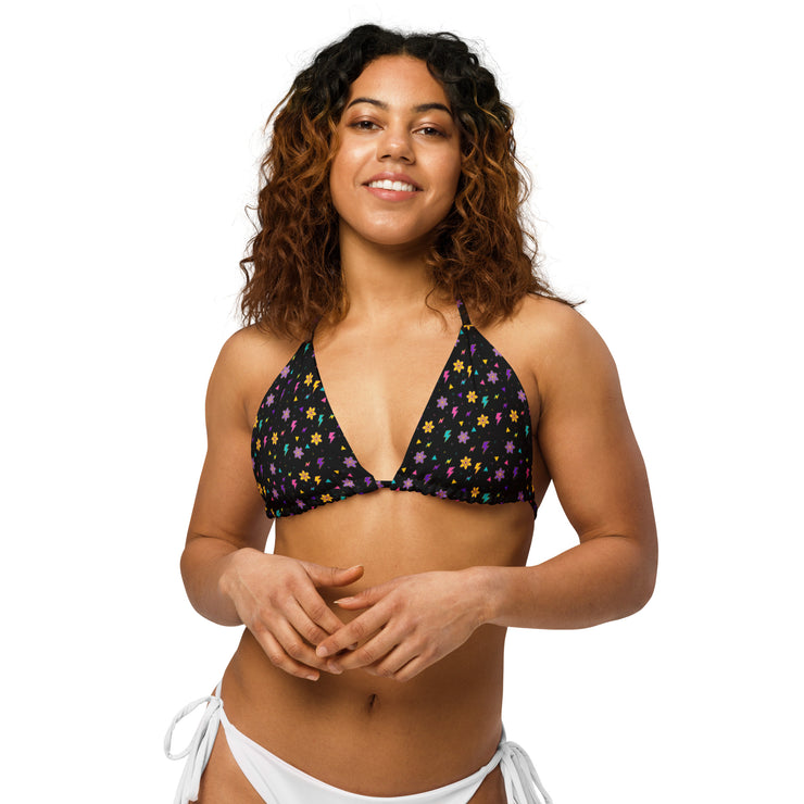 Powerline Recycled String Bikini Top