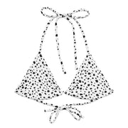 Dalmatian Recycled String Bikini Top