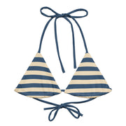 Smee Stripe Recycled String Bikini Top
