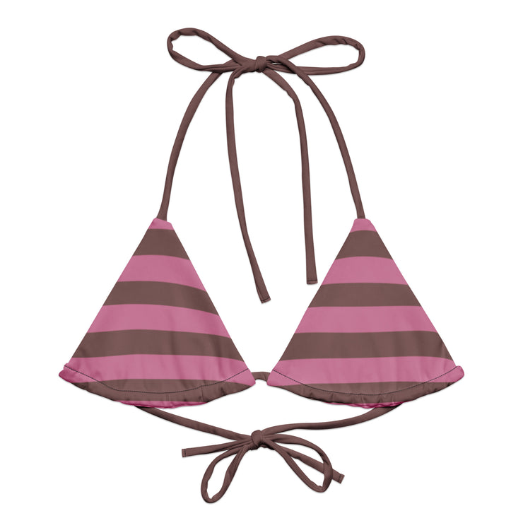 Cheshire Stripe Recycled String Bikini Top