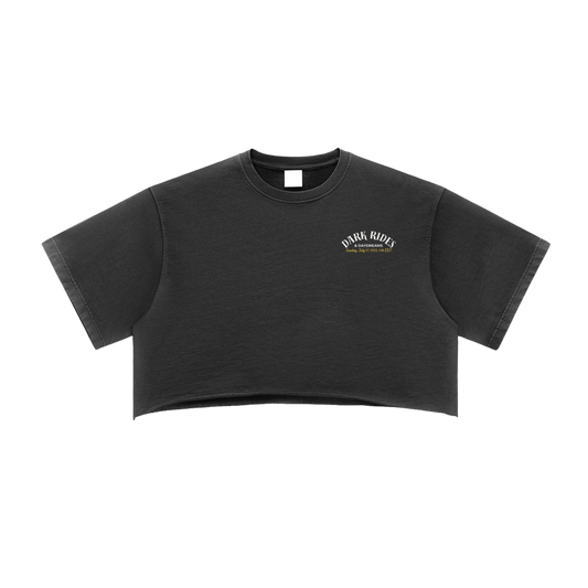 Dark Rides & Daydreams Raw Edge Crop Top