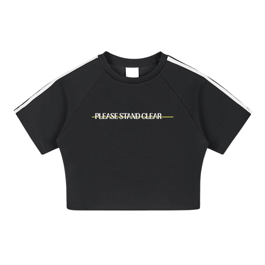 Please Stand Clear Crop Top